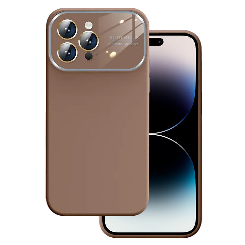 Husa Soft Silicone lentila pentru iPhone 13 Pro Max Maro