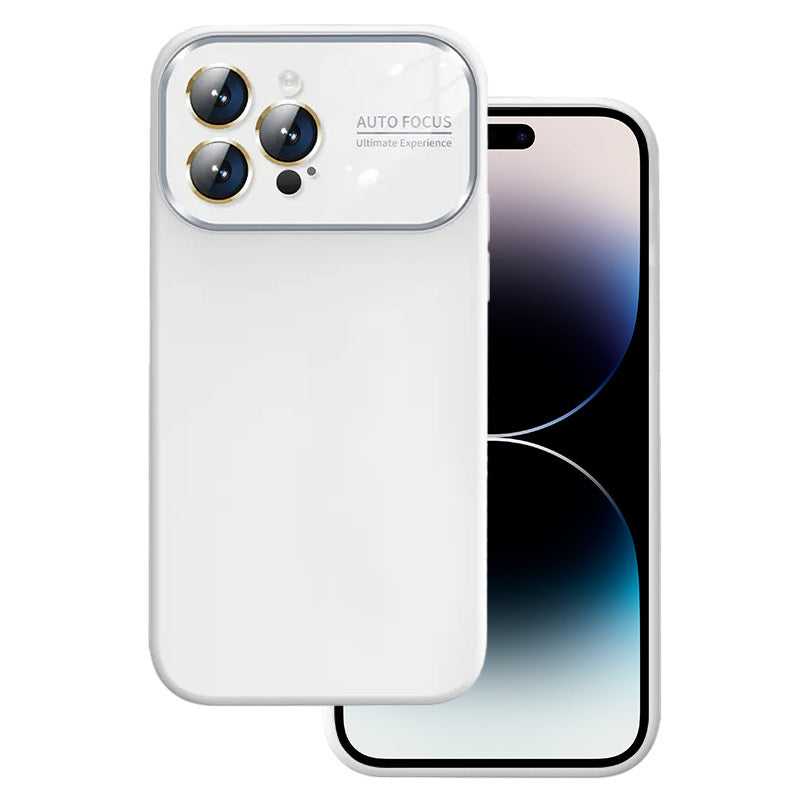Husa Soft Silicone lentila pentru iPhone 14 Alb