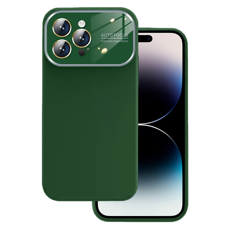 Husa Soft Silicone lentila pentru iPhone 15 Plus Verde