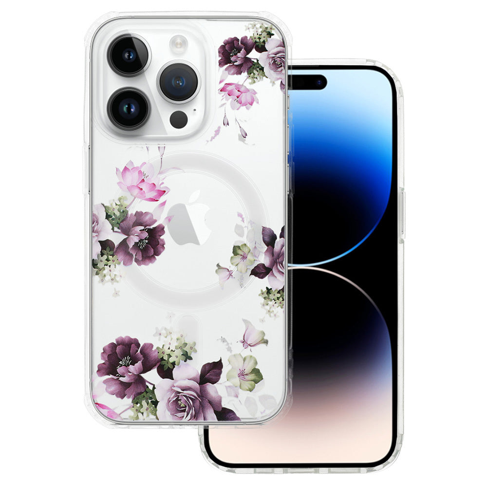 Husa Tel Protect Flower Magsafe pentru iPhone 12 Design 7