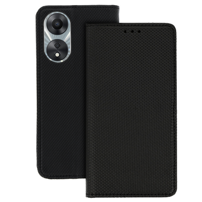 Husa Smart Book Magnet pentru Oppo A58 4G Negru