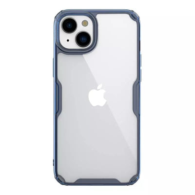Husa Nillkin Nature Pro TPU pentru iPhone 15 Plus Transparent-Albastru