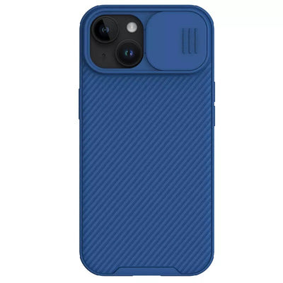 Husa Nillkin Camshield Pro PC+TPU pentru iPhone 15 Plus Albastru