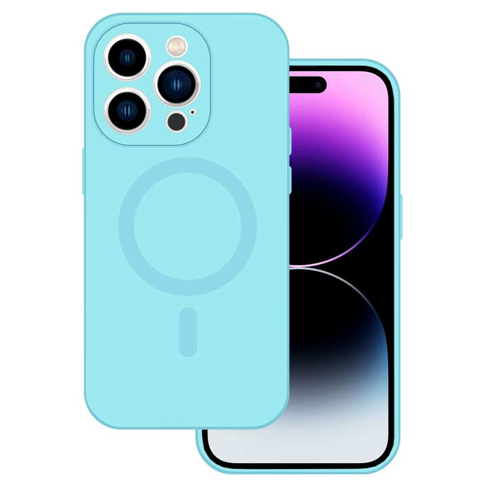 Husa TEL Protect Magsilicone pentru iPhone 11 Albastru deschis
