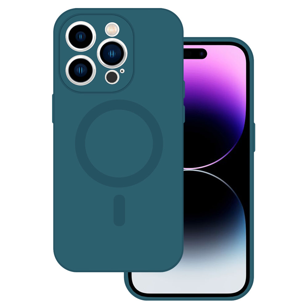Husa TEL Protect Magsilicone pentru iPhone 11 Albastru