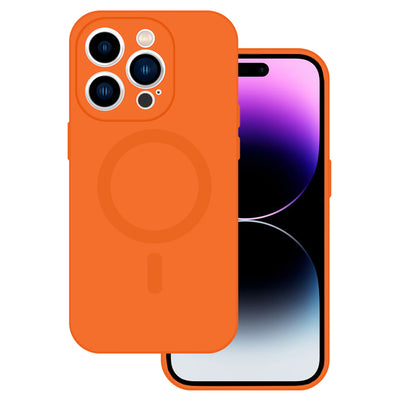 Husa TEL Protect Magsilicone pentru iPhone 11 Portocaliu