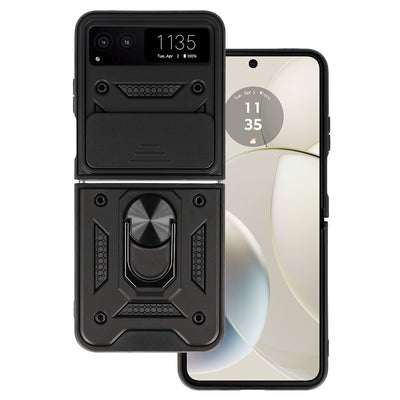 Husa Slide Camera Armor pentru Motorola Razr 40 5G Negru