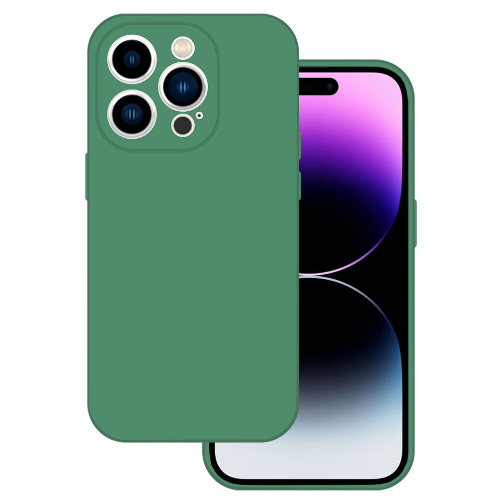 Husa Tel Protect Silicone Premium pentru iPhone 15 Pro Max Verde inchis
