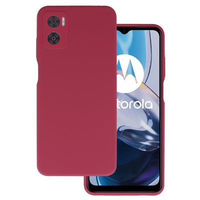 Husa Silicone Lite pentru Motorola Moto E22/E22i Burgundy