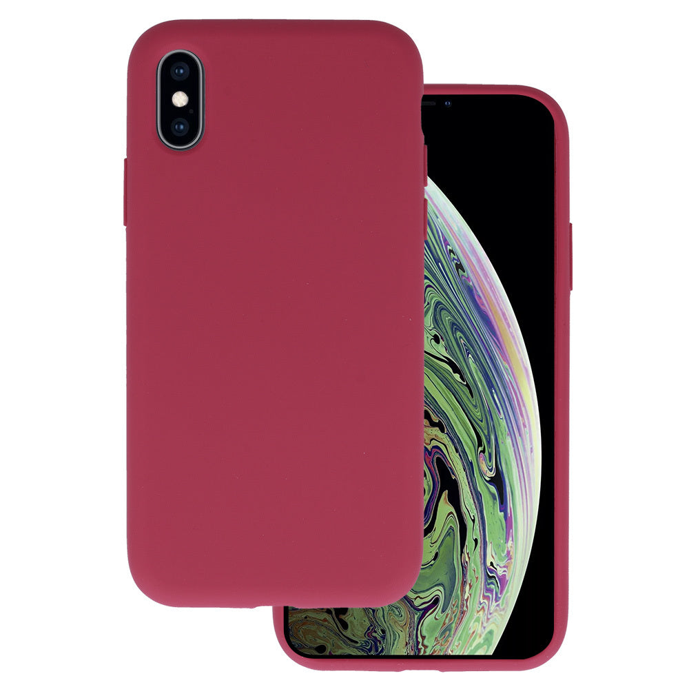 Husa Silicone Lite pentru iPhone X/XS Burgundy