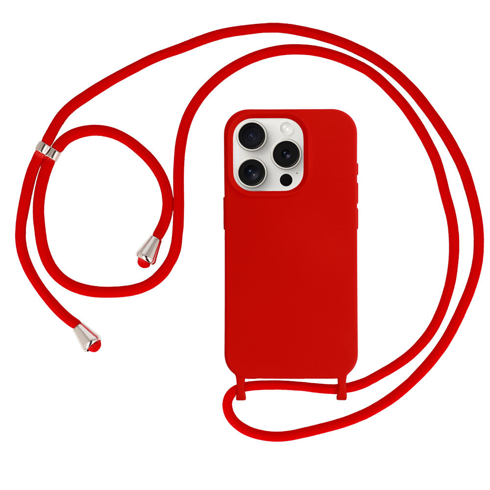 Husa Curea Silicone pentru iPhone 14 Pro Design 1 Rosu