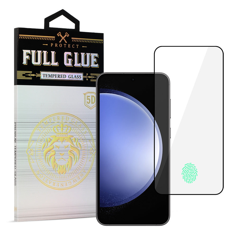 Folie sticla Hard Full Glue 5D pentru Samsung Galaxy S23 Plus Negru (cu Fingerprint Unlock)