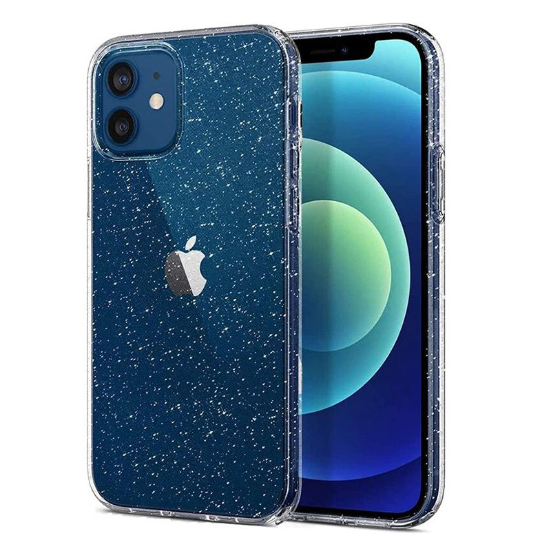Husa Crystal Glitter pentru Samsung Galaxy A35 5G Argintiu