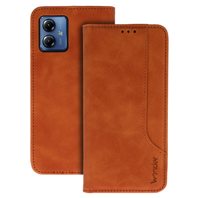 Husa Wonder Prime pentru Motorola Moto G14 Maro