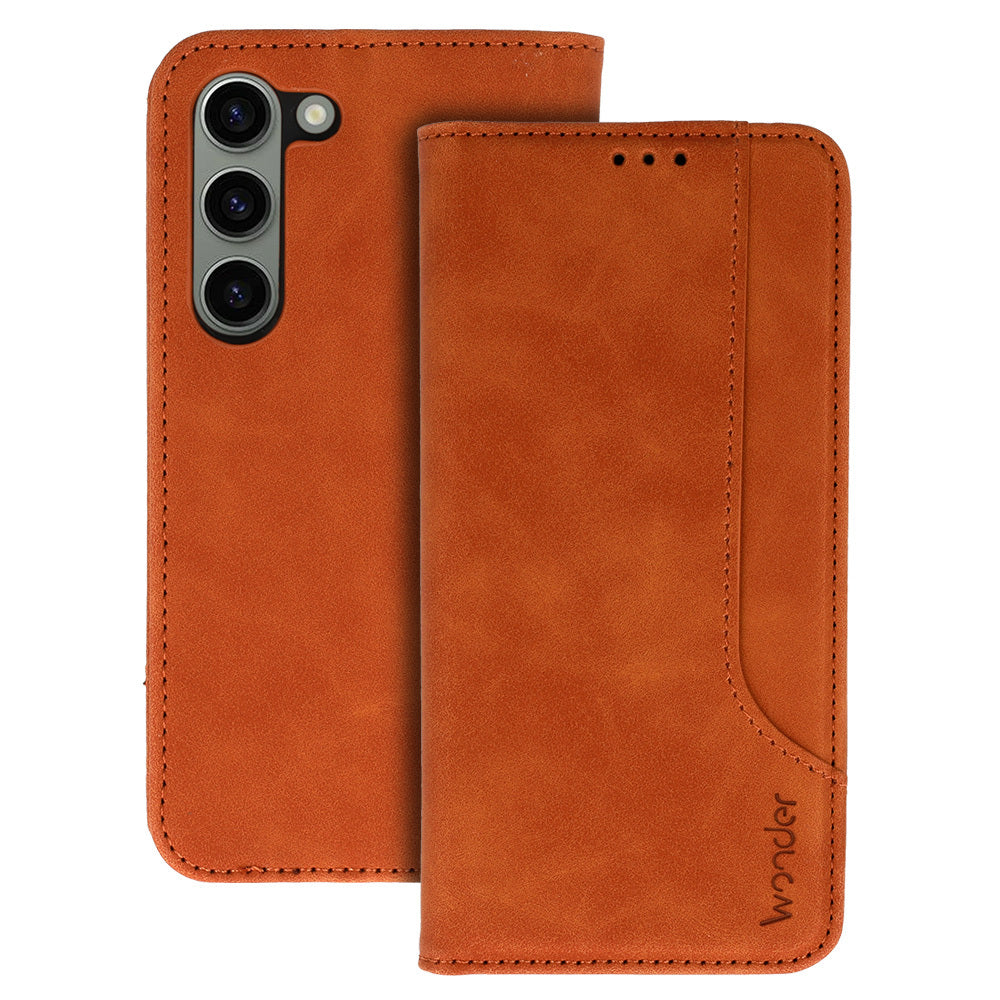 Husa Wonder Prime pentru Samsung Galaxy S23 Plus Maro