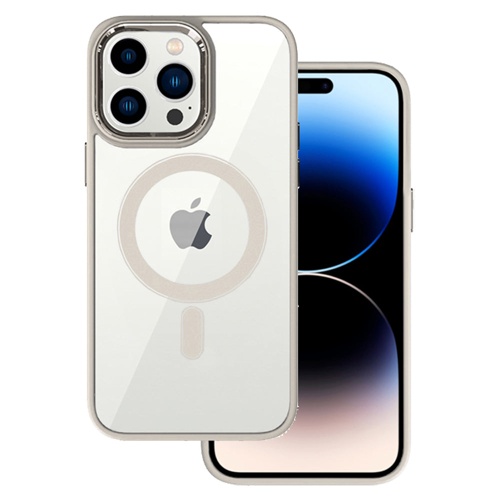 Husa Tel Protect Magnetic Transparent pentru iPhone 11 Pro Titanium