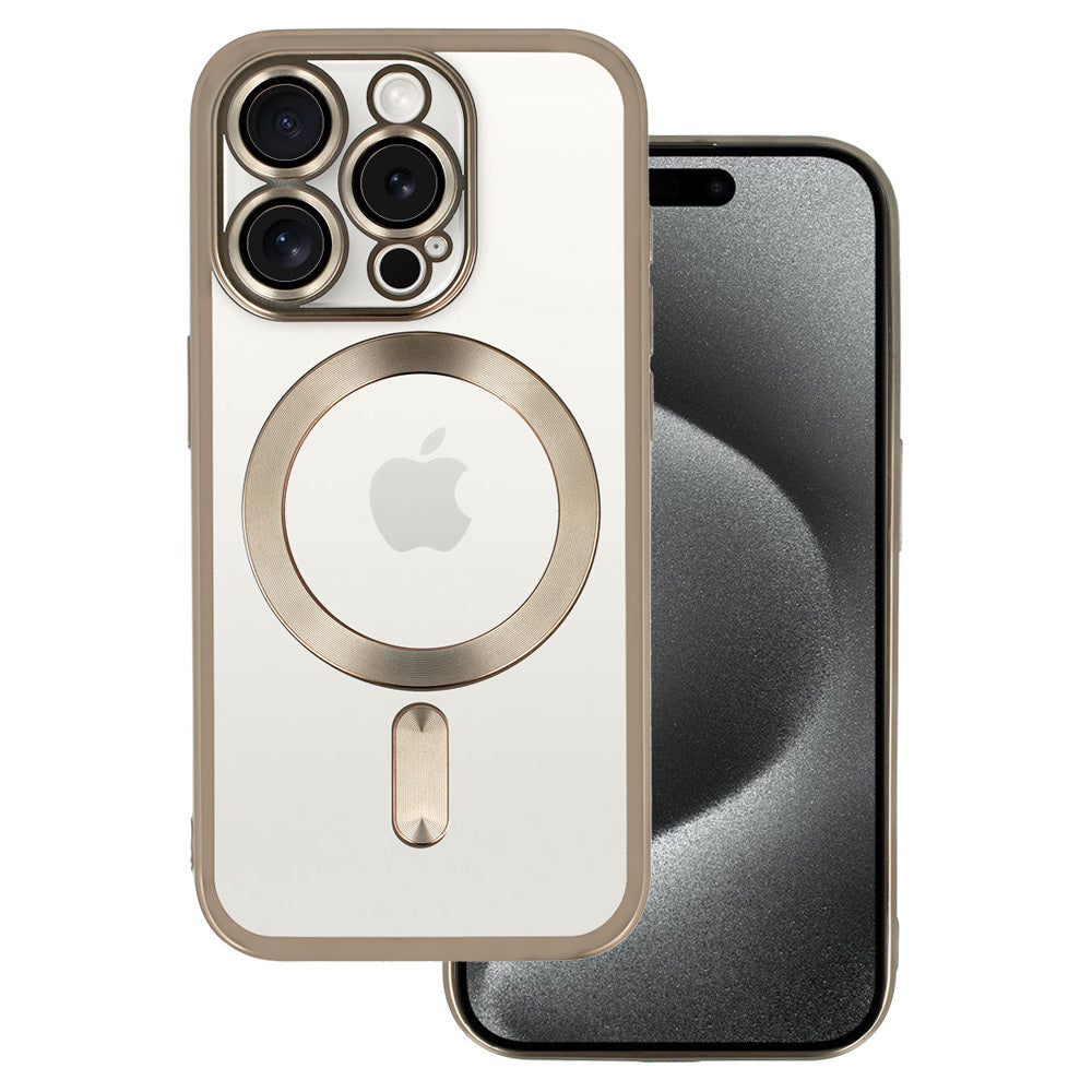 Husa Metallic Magsafe pentru iPhone 13 Titanium