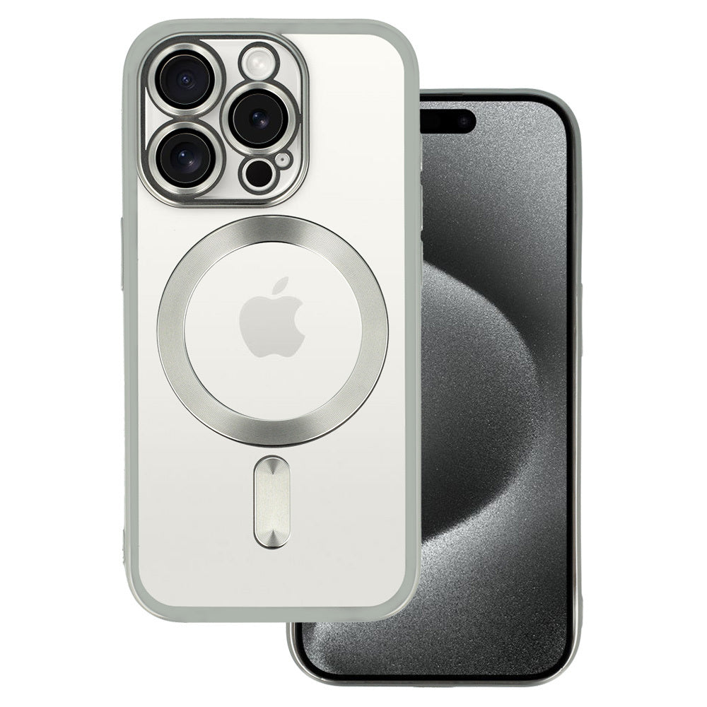 Husa Metallic Magsafe pentru iPhone 13 Pro Argintiu