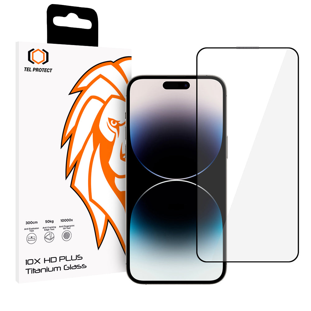 Folie sticla Tel Protect 10X HD Plus Titanium pentru iPhone 14 Pro