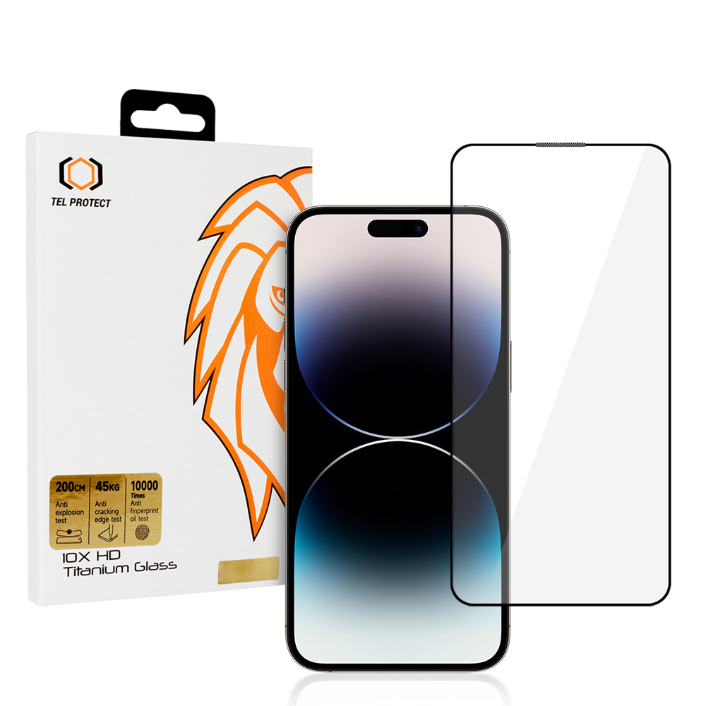 Folie sticla Tel Protect 10X HD Titanium pentru iPhone 14 Pro Max
