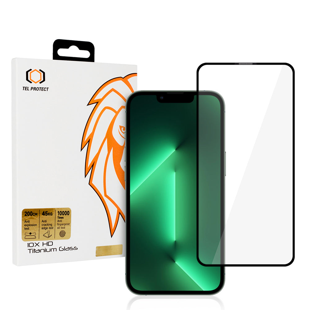 Folie sticla Tel Protect 10X HD Titanium pentru iPhone 13/13 Pro/16E/17E