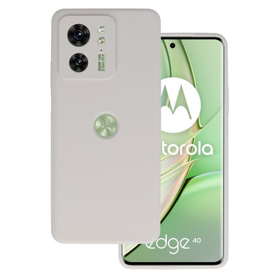 Husa Silicone Lite pentru Motorola Edge 40 5G Titanium