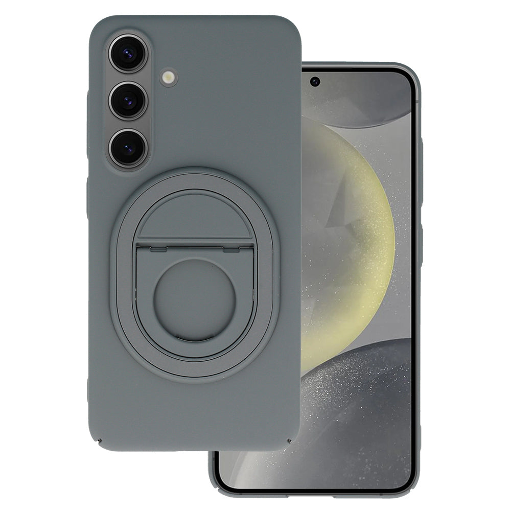 Husa Tel Protect Magnetic Elipse pentru Samsung Galaxy S24 Plus Gri