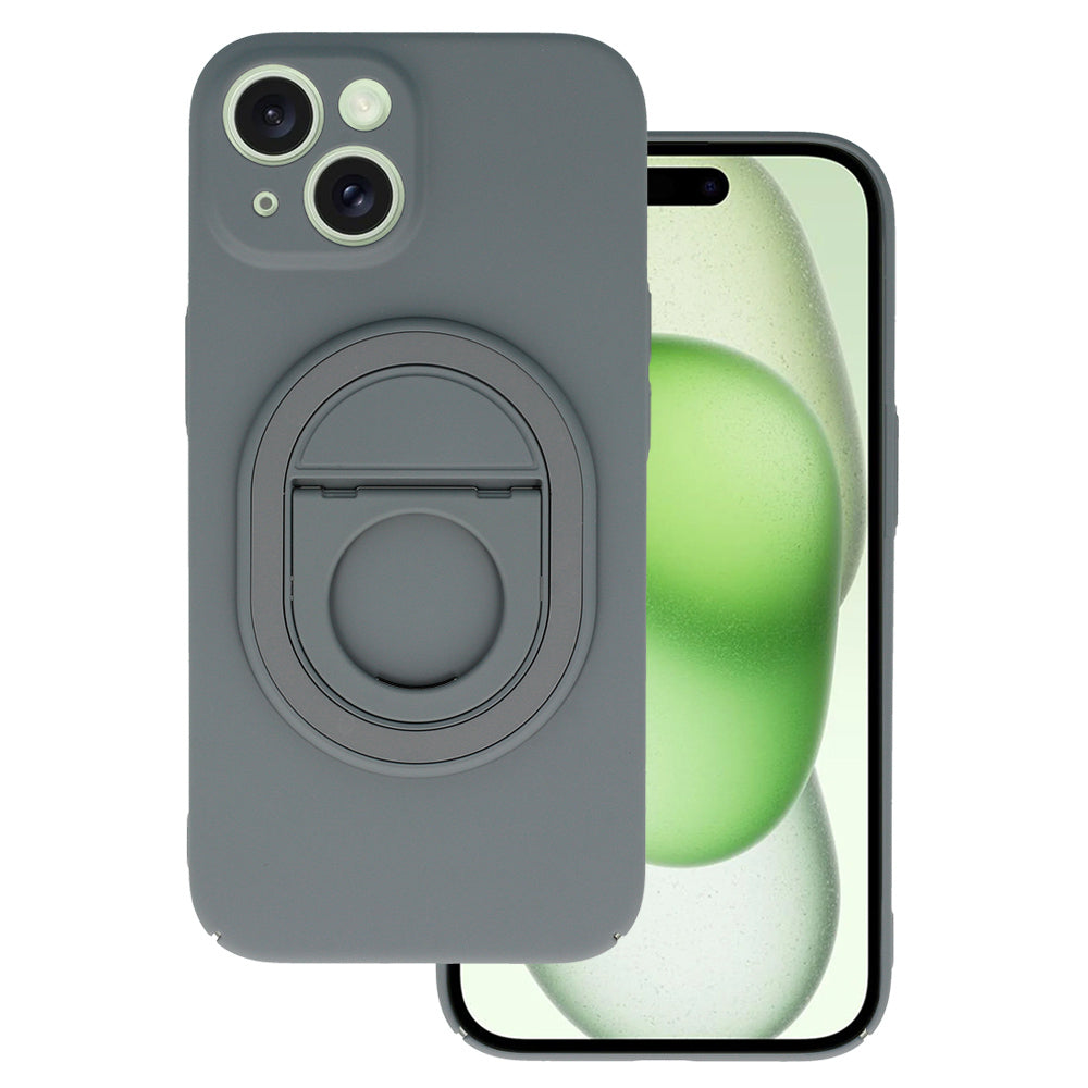 Husa Tel Protect Magnetic Elipse pentru iPhone 15 Plus Gri