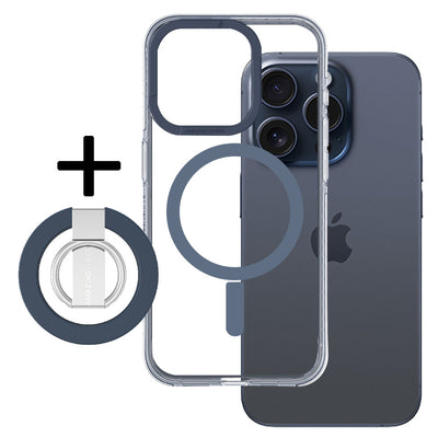 Husa Amazing Thing Titan Pro Mag Ring Grip 10FT Ip156.1ptrbu pentru iPhone 15 Pro Navy