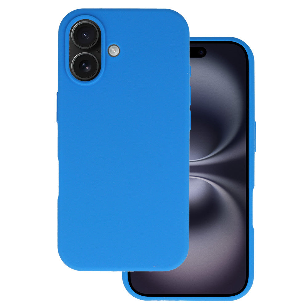 Husa Silicone Lite pentru iPhone 16 Albastru