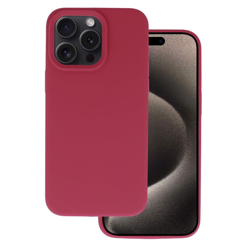Husa Silicone Lite pentru iPhone 16 Pro Burgundy