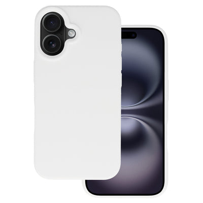Husa Tel Protect Silicone Premium pentru iPhone 16 Alb