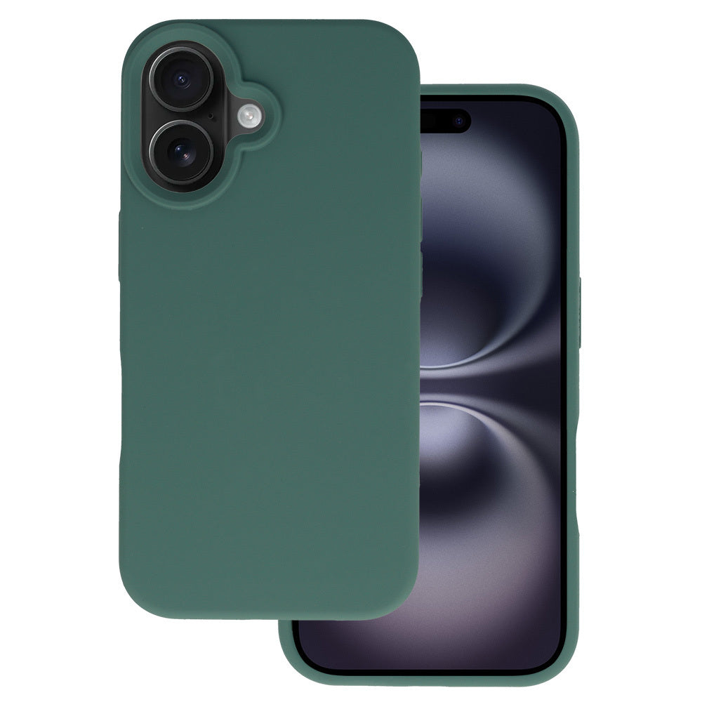 Husa Tel Protect Silicone Premium pentru iPhone 16 Verde inchis