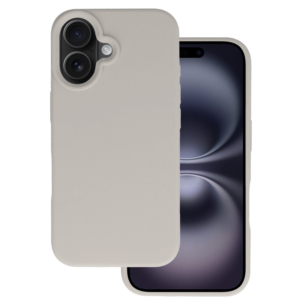 Husa Tel Protect Silicone Premium pentru iPhone 16 Titanium