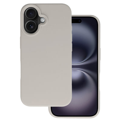 Husa Tel Protect Silicone Premium pentru iPhone 16 Titanium