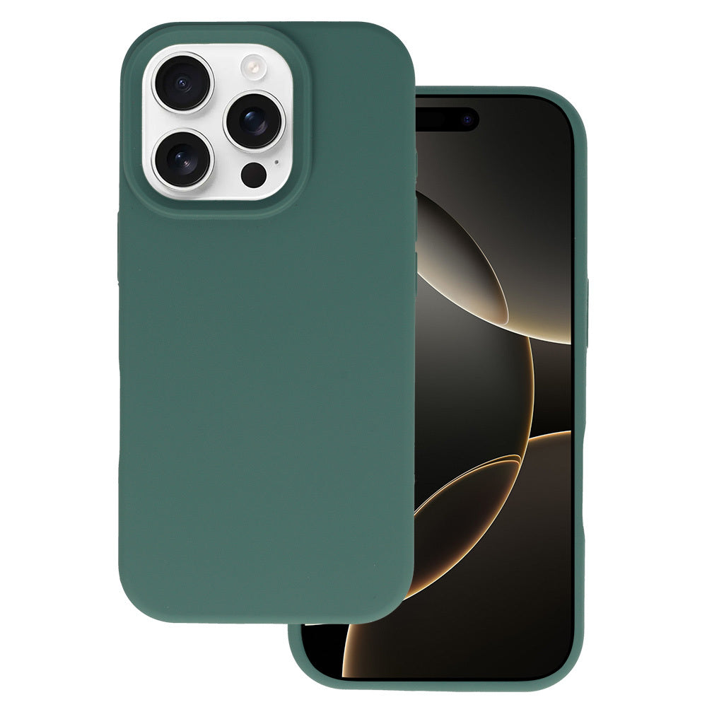 Husa Tel Protect Silicone Premium pentru iPhone 16 Pro Verde inchis