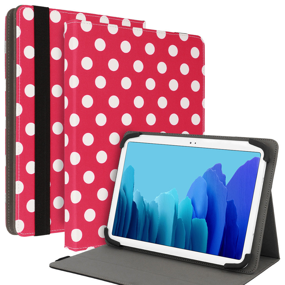 Husa Wonder Canvas tableta 13 Inches Rosu Polka-dot