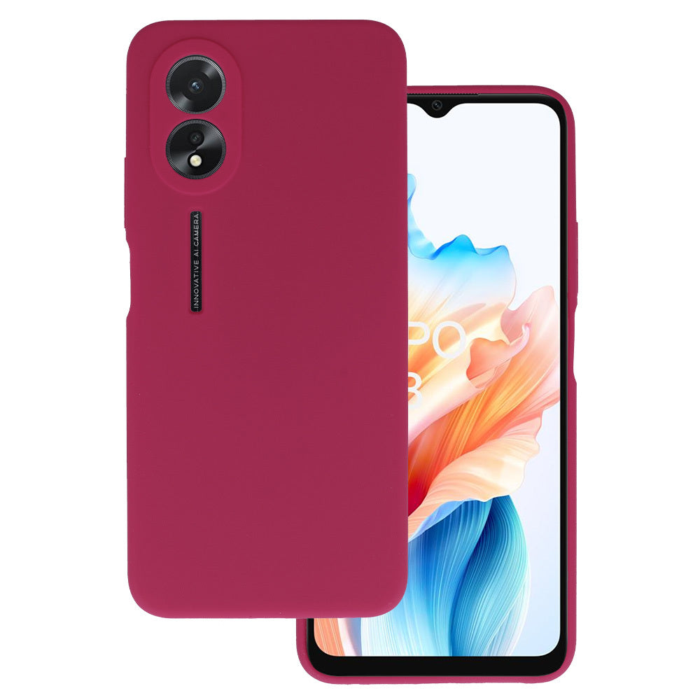 Husa Silicone Lite pentru Oppo A38 4G Burgundy