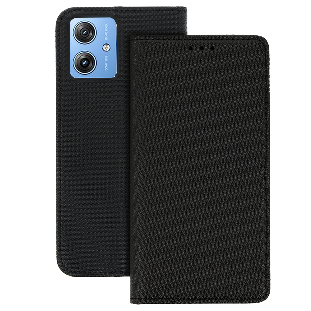 Husa Smart Book Magnet pentru Motorola Moto G64 Negru