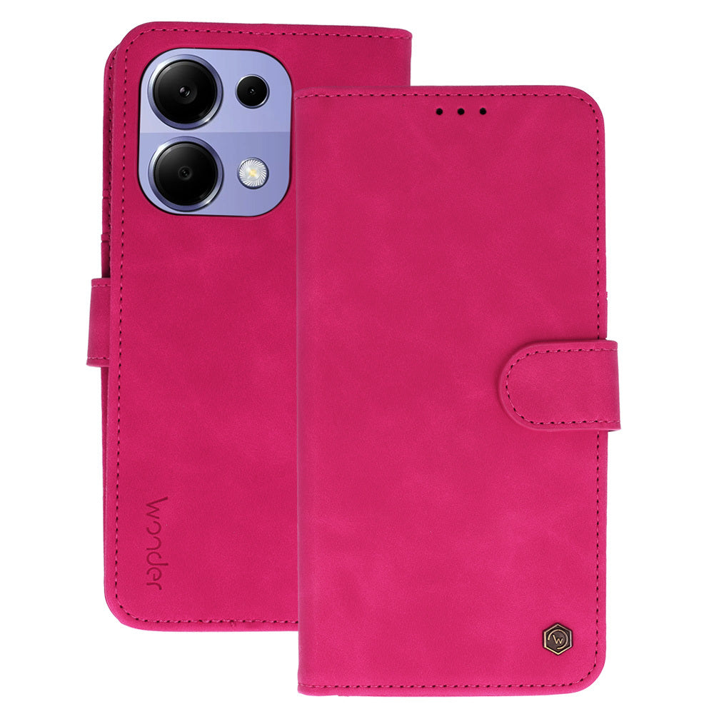 Husa Wonder Fancy pentru Xiaomi Redmi Note 13 Pro 4G Fuchsia