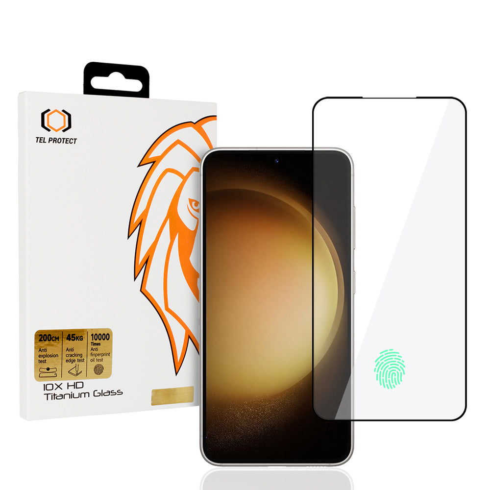 Folie sticla Tel Protect 10X HD Titanium pentru Samsung Galaxy S22/S23 (cu Fingerprint Unlock)