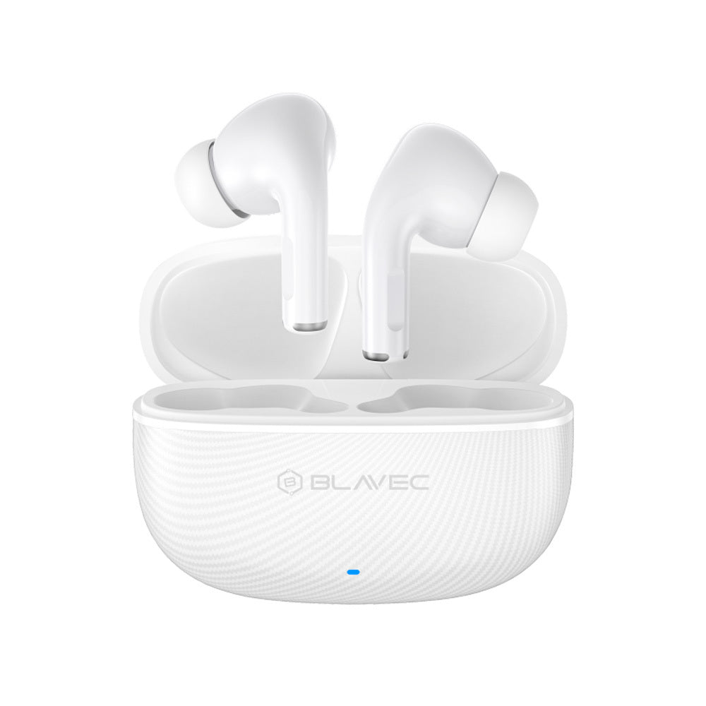 Casti Blavec Bluetooth TWS Bw-02 Carbon Alb