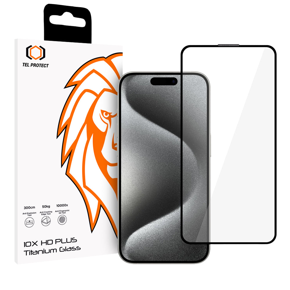 Folie sticla Tel Protect 10X HD Plus Titanium pentru iPhone 16 Pro Max