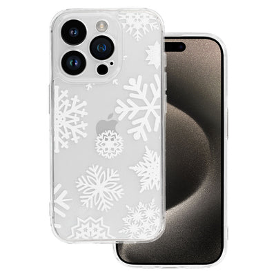 Husa TEL Protect Christmas Transparent pentru iPhone 14 Pro Design 4