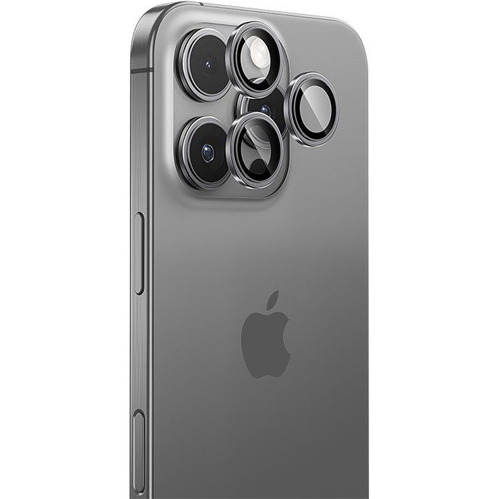 Folie Benks sticla Warrior camera On pentru iPhone 16 Pro/16 Pro Max (lentila 3 Pieces) Argintiu