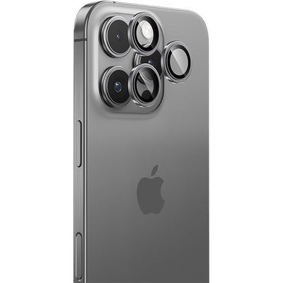 Folie Benks sticla Warrior camera On pentru iPhone 16 Pro/16 Pro Max (lentila 3 Pieces) Argintiu