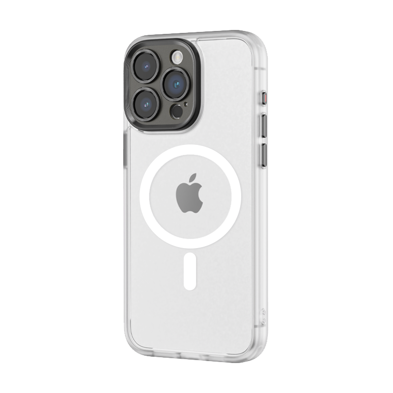 Husa Rock Guard Touch mat Series Magnetic pentru iPhone 15 Plus Alb