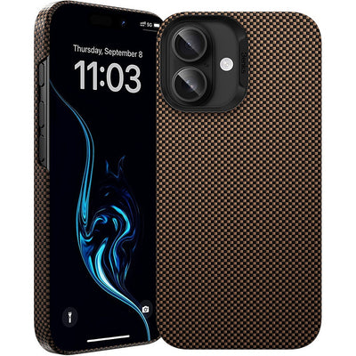 Husa Benks Magnetic Armor Tint Kevlar 1000D (0064) pentru iPhone 16 Plus Auriu