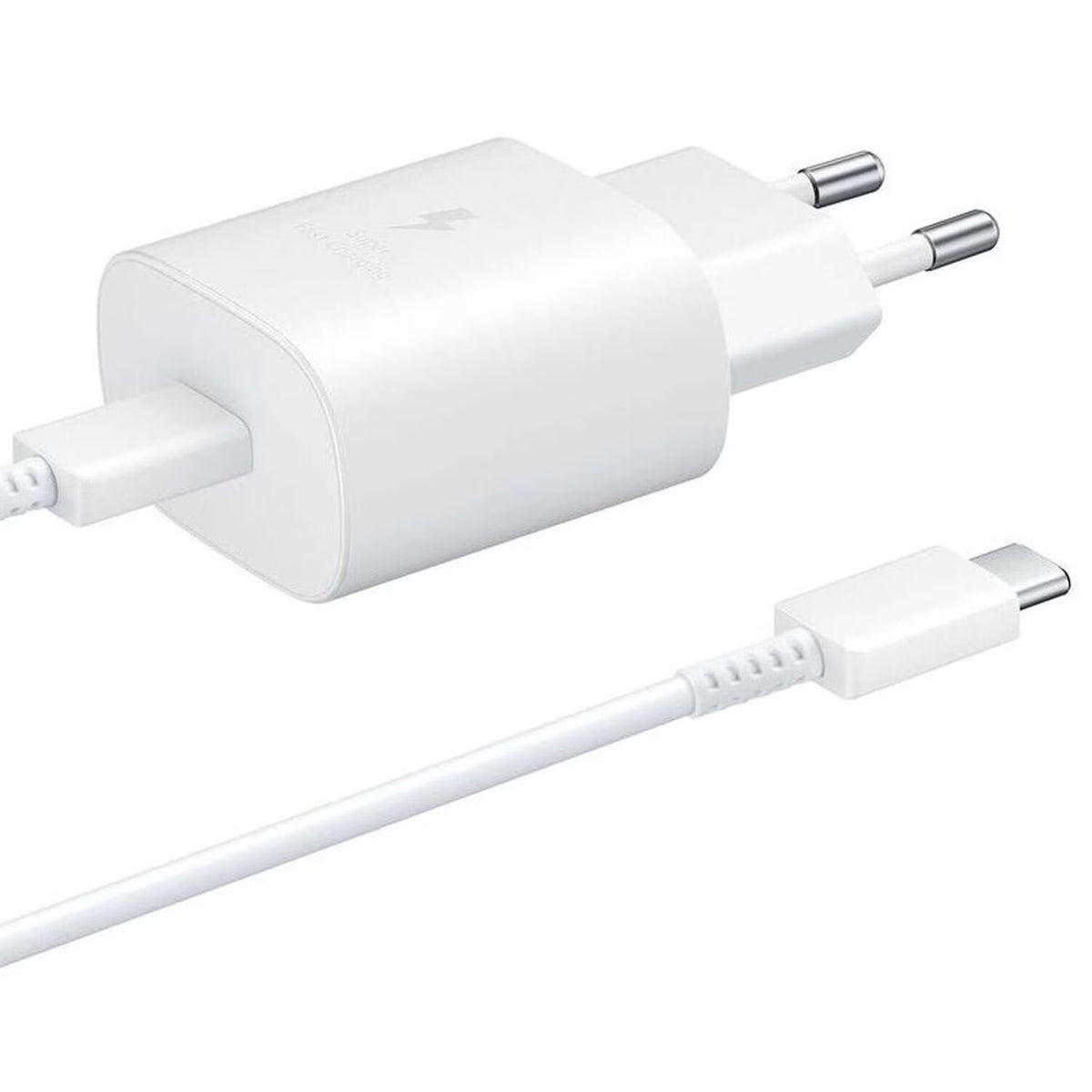 Cablu Ep-ta800ewe + Ep-da905bwe Samsung 25W Travel Incarcator + Usb-c/Usb-c Data Alb (OOB Bulk)